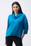 Joseph Ribkoff Women's Satin Cowl Collar Top
