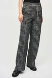 Joseph Ribkoff Women's Tweed Knit Wide-Leg Pull-On Pants