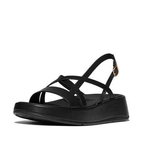 FitFlop Women's F-Mode Leather Flatform Strappy Back-Strap Sandals