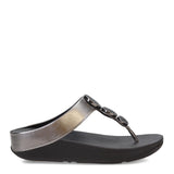 FitFlop Women's Halo Bead-Circle Metallic Toe-Post Sandals