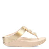 FitFlop Women's Fino Beadie-Button Metallic Toe-Post Sandals