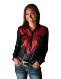 Cowgirl Tuff Women's Pullover Button Up Shirt