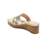 Jack Rogers Women's Jacks Mid Wedge - Stacked - Nappa