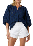 Joe's Jeans Women's The Andie Broderie Blouse