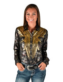 Cowgirl Tuff Women's Pullover Button Up Shirt