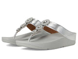 FitFlop Women's Fino Resin-Hoop Leather Toe-Post Sandals