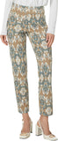 Krazy Larry Women's Pull on Ankle Pants - Taupe Mosaic