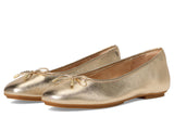 FitFlop Women's Delicato Bow Soft Metallic-Leather Ballet Flats