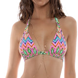 Luli Fama Women's Miami Sorbet - Triangle Halter Top