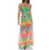 Luli Fama Women's Palm Breeze - Cut Out Long Dress