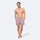 Tom & Teddy Men's Coral Swim Trunk