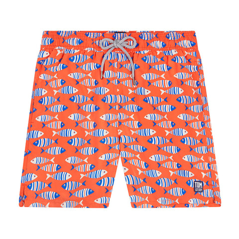 Tom & Teddy Men's Fish Swim Trunk