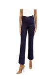 Krazy Larry Women's Stretch Linen Wide Ankle Pants - Navy