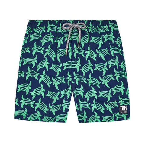 Tom & Teddy Boys' Turtle Swim Trunk