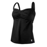 TYR Women's Fitness Plus Solid Twisted Bra Tankini