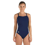 Speedo Women's Solid Flyback Training Suit - Speedo Endurance+ Speedo Navy 30