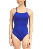 Speedo Women's Solid Flyback Training Suit - Speedo Endurance+ Speedo Blue 28