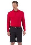 Ibkul Men's Long Sleeve Polo