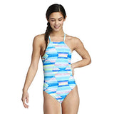 Speedo Women's High Neck One Piece Multi 32