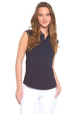 Ibkul Women's Solid Sleeveless Polo