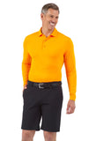 Ibkul Men's Long Sleeve Polo