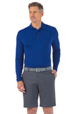 Ibkul Men's Long Sleeve Polo