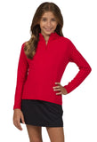 Ibkul Girls' Solid Long Sleeve Mock Neck Top