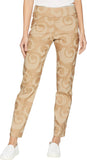 Krazy Larry Women's Pull on Ankle Pants - Taupe Swirls