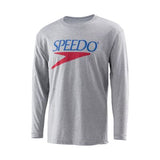 Speedo Men's Vintage Logo LS Crew
