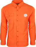 Drake Clemson L/S Flyweight Shirt