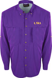 Drake LSU L/S Mesh Back Flyweight Shirt